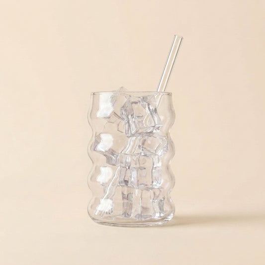 Iced Coffee Glas "Curl"