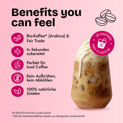 Benefits you can feel - Bio-Kaffee, Fair Trade, in Sekunden zubereitet